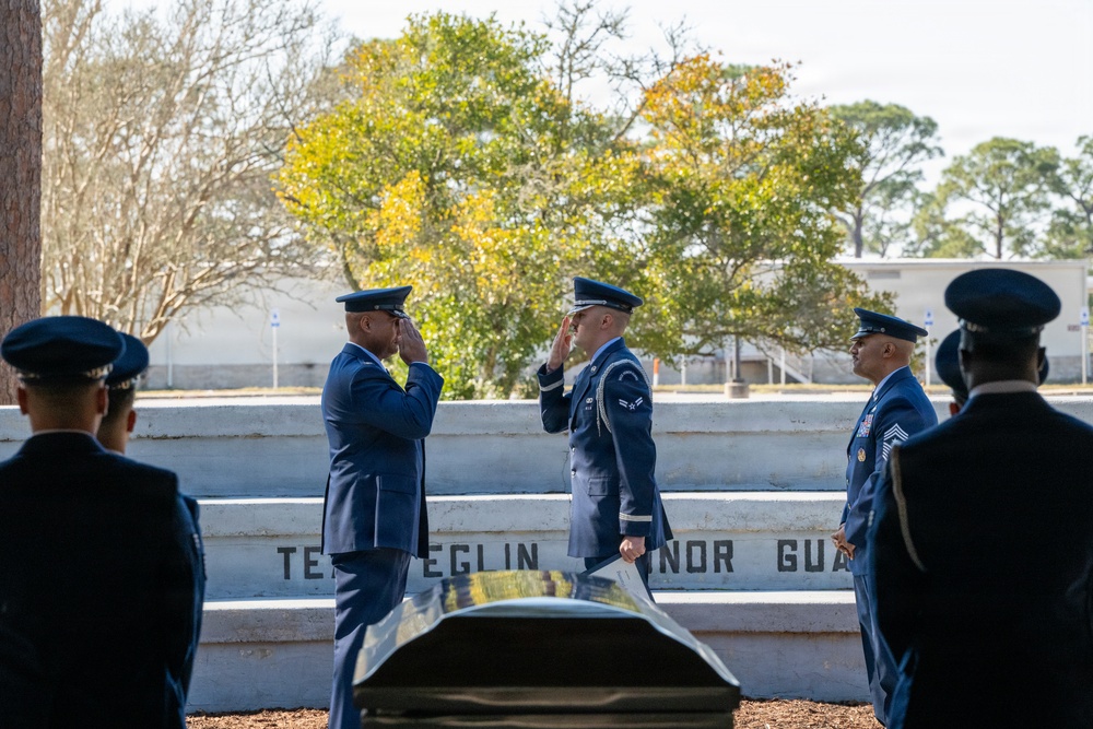 350 SWW Command Team Presides over Team Eglin Honor Guard Graduation