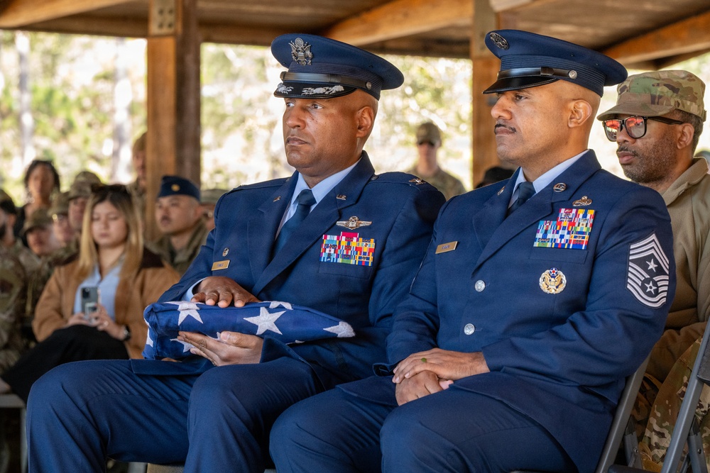 350 SWW Command Team Presides over Team Eglin Honor Guard Graduation