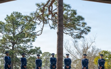 350 SWW Command Team Presides over Team Eglin Honor Guard Graduation