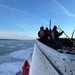 Coast Guard Cutter Bristol bay (WTGB 102) removes navigation hazards from ice on Lake Erie
