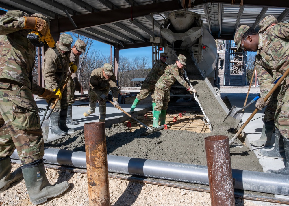 Fort Leonard Wood airmen lend specialized skills to upgrade homeland defense training complex