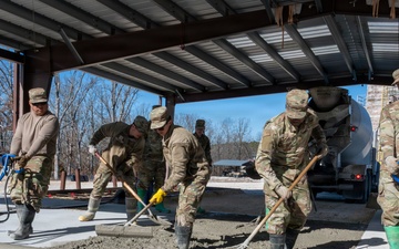 Fort Leonard Wood airmen lend specialized skills to upgrade homeland defense training complex