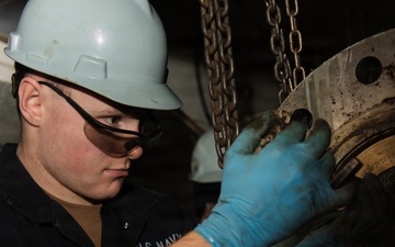 Ronald Reagan Sailors Conduct Maintenance