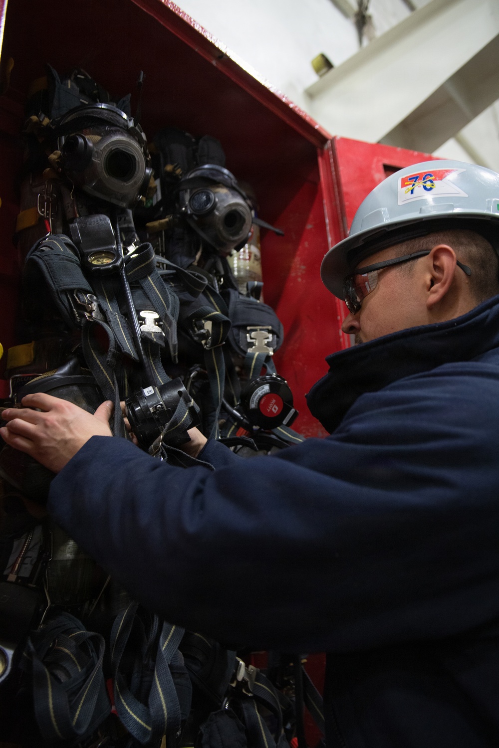 Ronald Reagan Sailors Conduct Maintenance