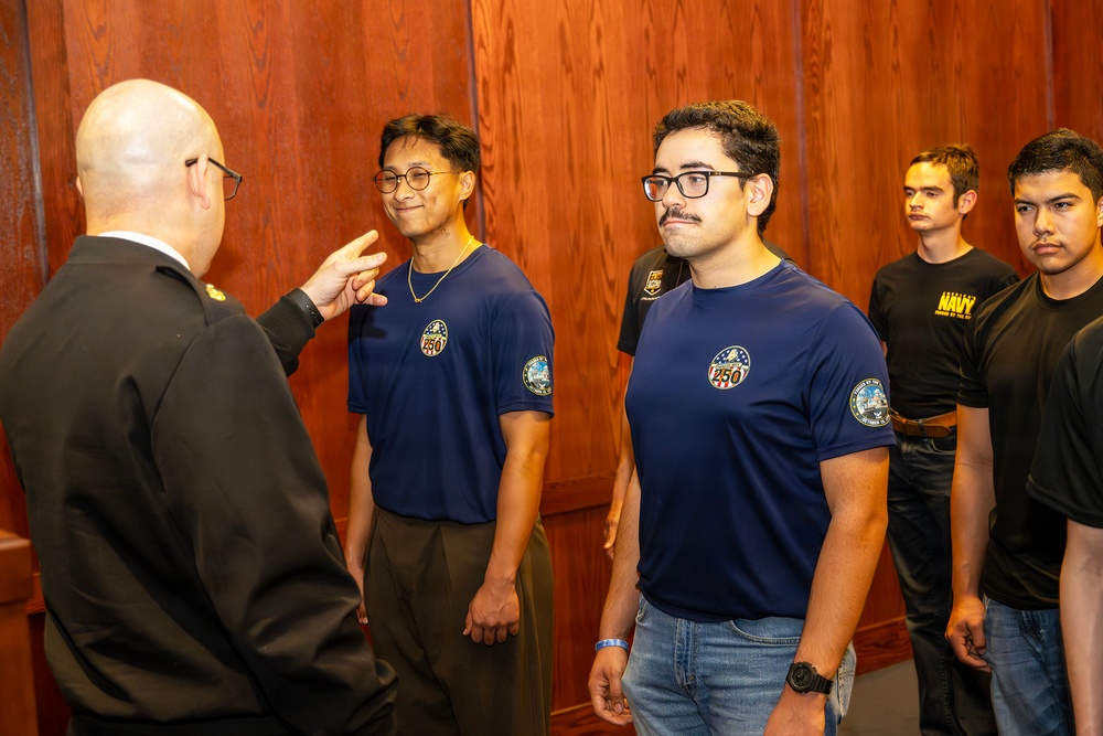 Future Servicemembers Swear in at San Diego Seals Lacrosse Game