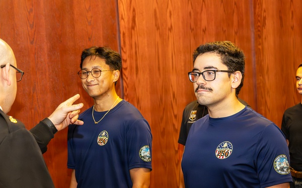 Future Servicemembers Swear in at San Diego Seals Lacrosse Game