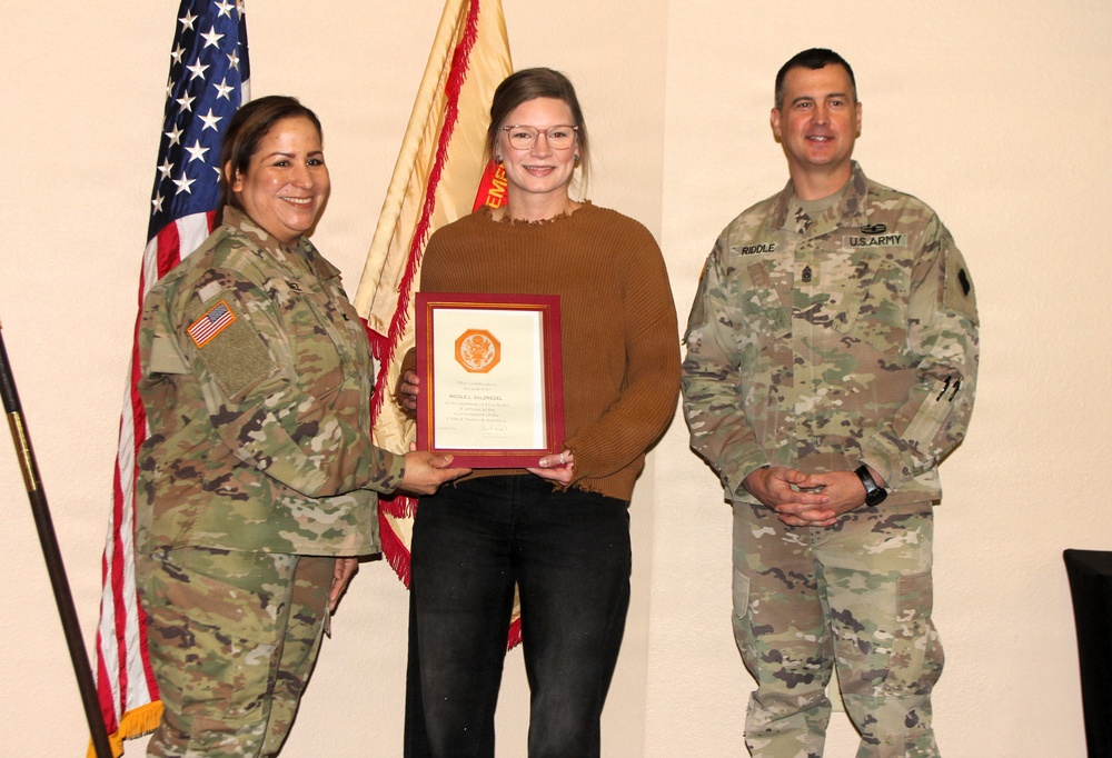 Fort McCoy workforce members recognized during January town hall sessions