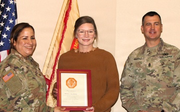 Fort McCoy workforce members recognized during January town hall sessions