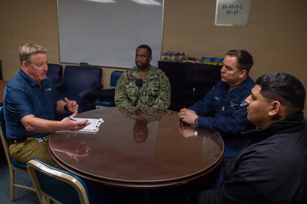 U.S. Naval Community College Associate Dean Visits USS Ronald Reagan