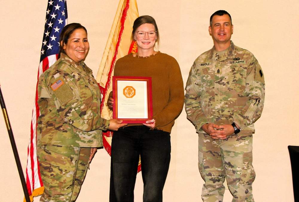 Fort McCoy workforce members recognized during January town hall sessions