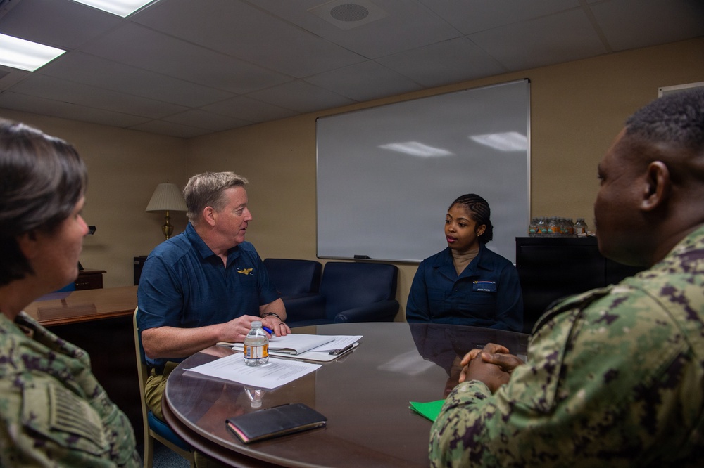 U.S. Naval Community College Associate Dean Visits USS Ronald Reagan