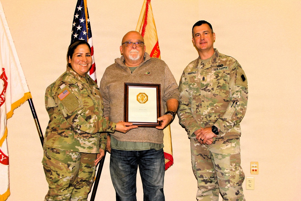 Fort McCoy workforce members recognized during January town hall sessions
