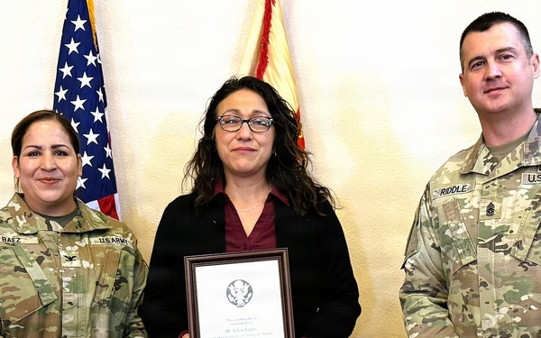 Fort McCoy workforce members recognized during January town hall sessions