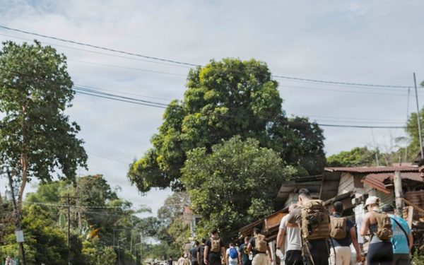 MRF-SEA Marines, Sailors Hike Mount Samat during Bataan Death March PME