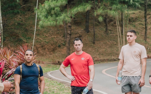 MRF-SEA Marines, Sailors Hike Mount Samat during Bataan Death March PME