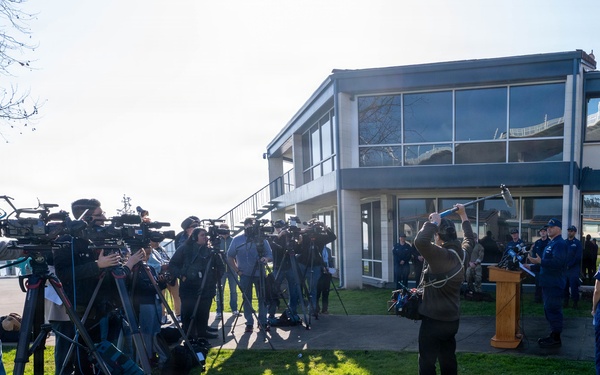 U.S. Coast Guard conducts media day supporting safety and security for Super Bowl LX at Sector San Francisco