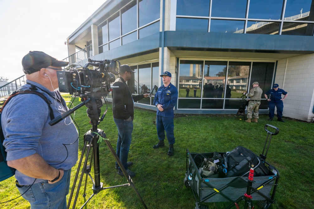 U.S. Coast Guard conducts media day supporting safety and security for Super Bowl LX at Sector San Francisco