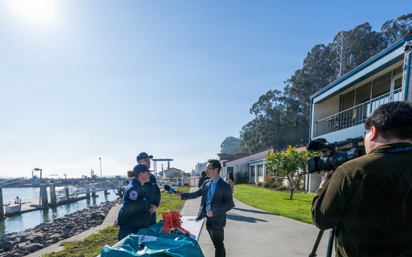 U.S. Coast Guard conducts media day supporting safety and security for Super Bowl LX at Sector San Francisco