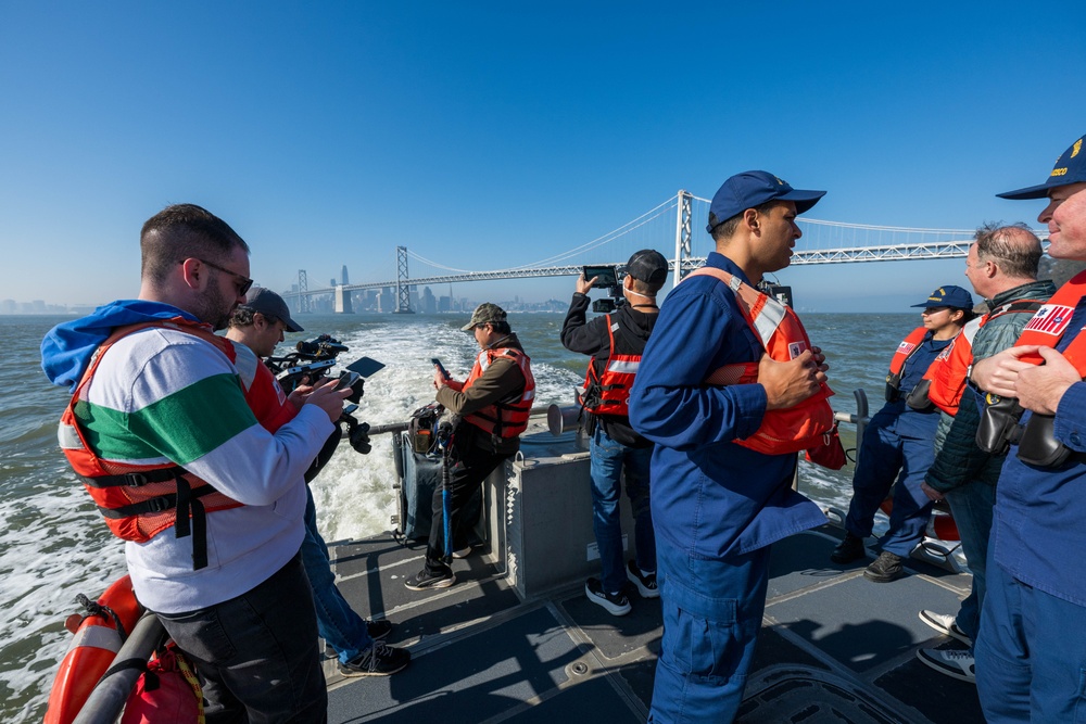 U.S. Coast Guard conducts media day supporting safety and security for Super Bowl LX at Sector San Francisco