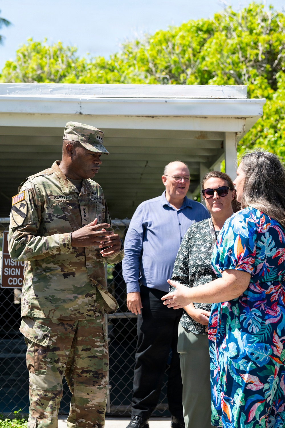 IMCOM Command Team Visits Kwajalein Atoll
