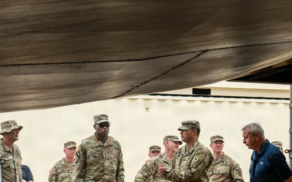 IMCOM Command Team Visits Kwajalein Atoll