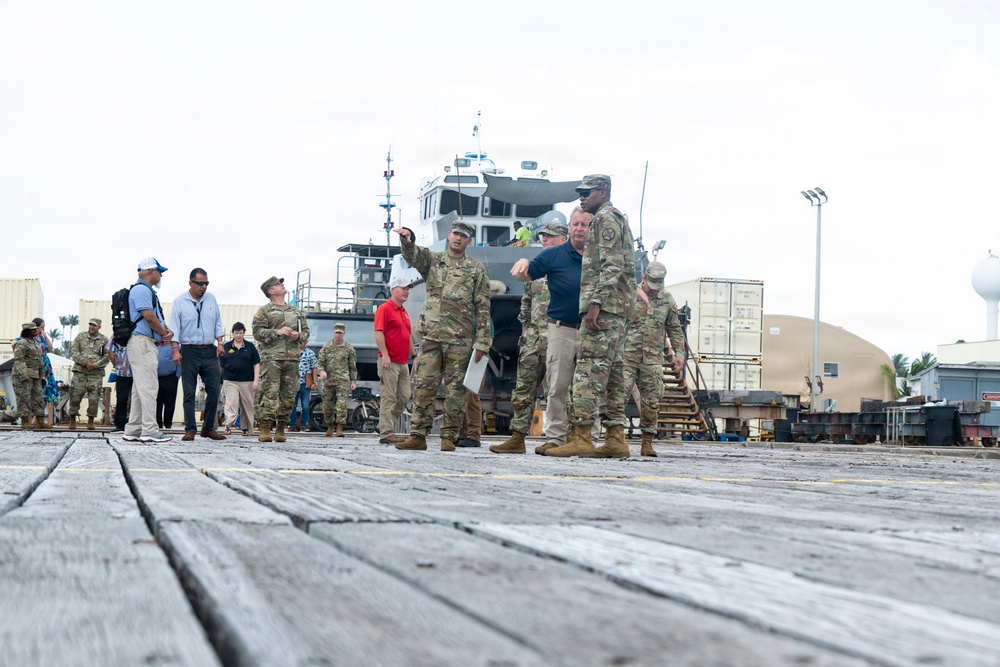 IMCOM Command Team Visits Kwajalein Atoll