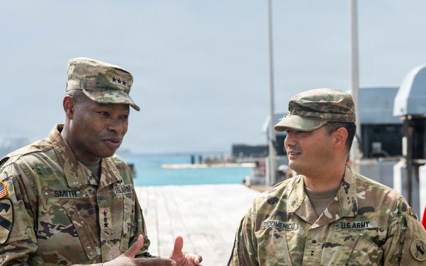 IMCOM Command Team Visits Kwajalein Atoll
