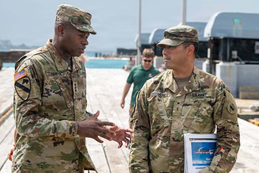 IMCOM Command Team Visits Kwajalein Atoll