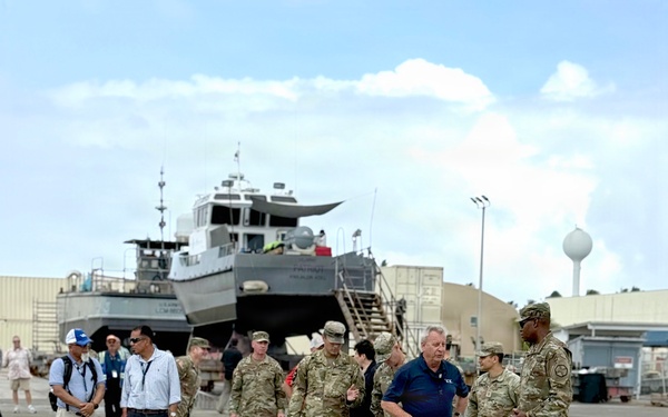 IMCOM Command Team Visit Kwajalein Atoll