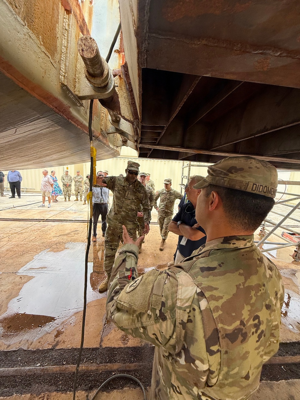 IMCOM Command Team Visit Kwajalein Atoll