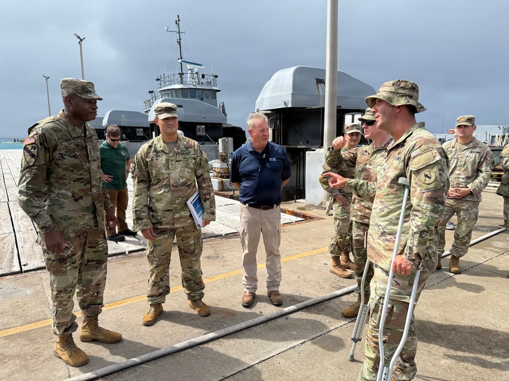IMCOM Command Team Visit Kwajalein Atoll