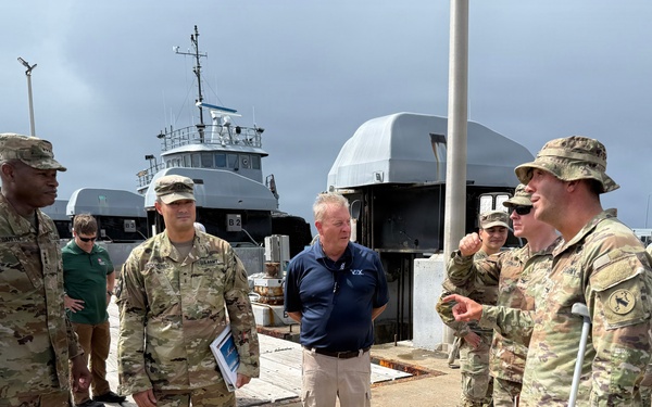 IMCOM Command Team Visit Kwajalein Atoll