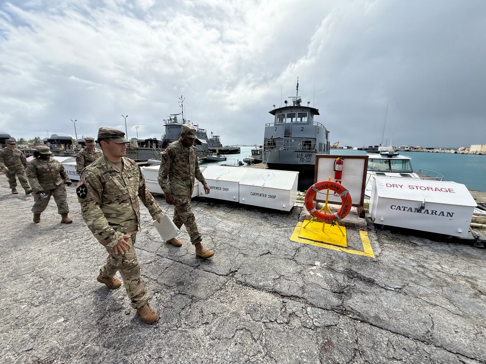 IMCOM Command Team Visit Kwajalein Atoll
