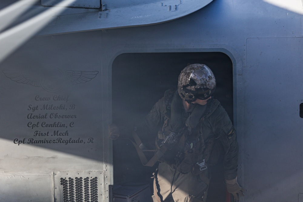 22nd MEU(SOC) | MV-22B Osprey Flight Operations aboard USS Iwo Jima
