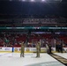 Iowa National Guard rappel team at Iowa Wild game