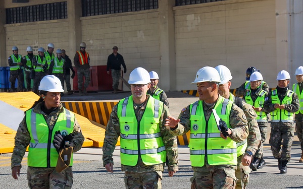 Transportation Command Leadership surveys Korean Rotational Forces Exercise