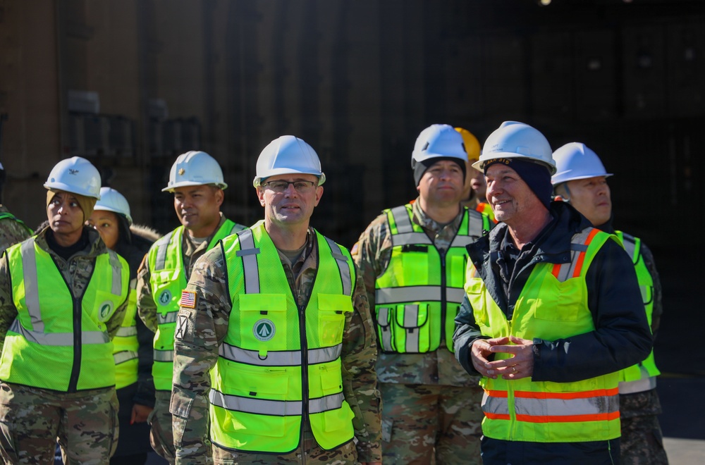 Transportation Command Leadership surveys Korean Rotational Forces Exercise