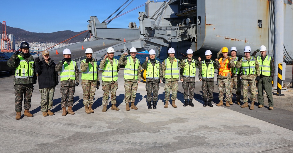 Transportation Command Leadership surveys Korean Rotational Forces Exercise