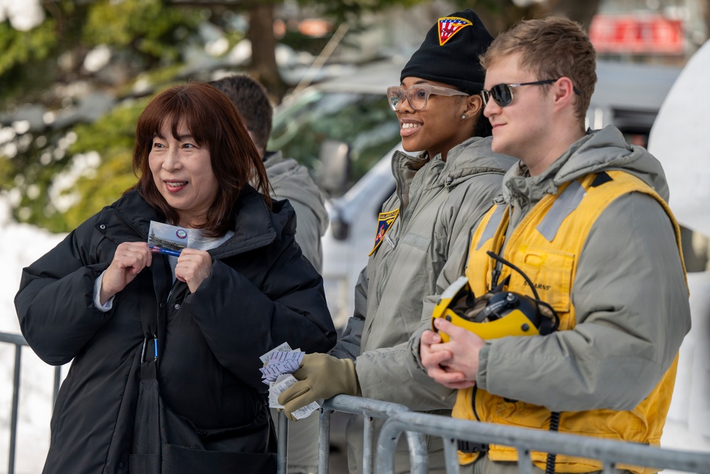 Sailors From Naval Air Facility Misawa participate in the 2026 Sapporo Snow Festival