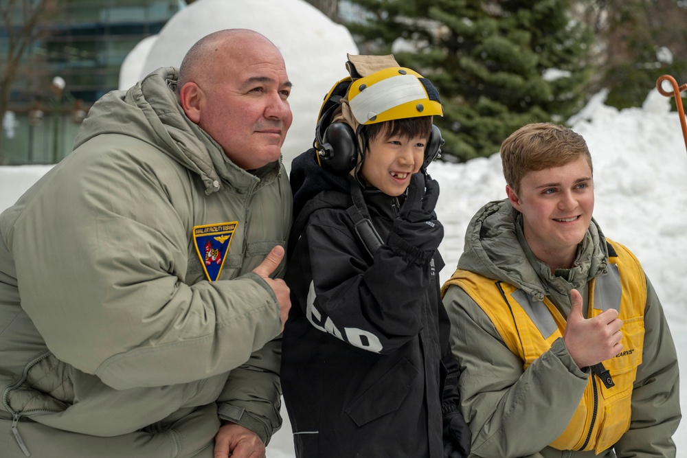 Sailors From Naval Air Facility Misawa participate in the 2026 Sapporo Snow Festival