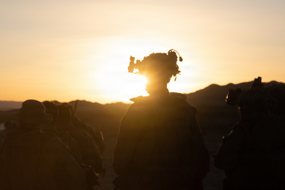 U.S. Marines with 3rd Bn, 7th Marines take part in night company attacks during SLTE