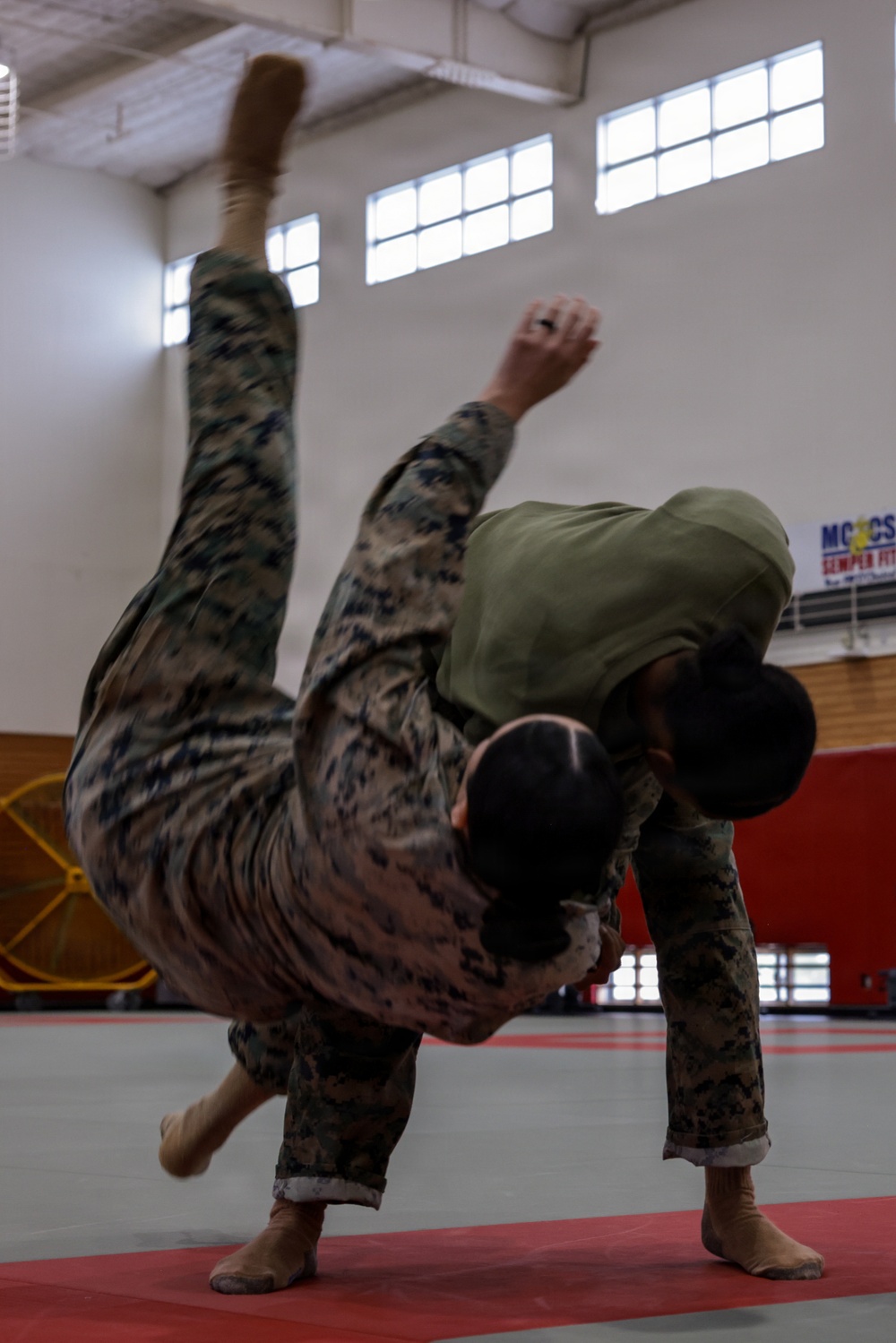 U.S. Marines conduct Marine Corps Martial Arts Program grey belt training