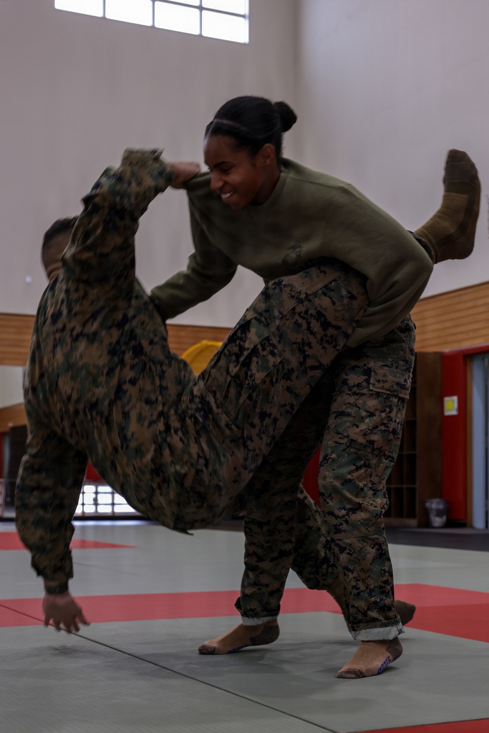 U.S. Marines conduct Marine Corps Martial Arts Program grey belt training