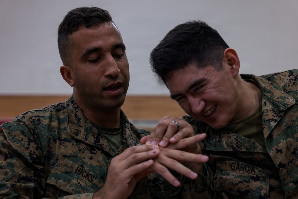 U.S. Marines conduct Marine Corps Martial Arts Program grey belt training