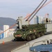 U.S. Army vehicles arrive in Busan during KRF exercise