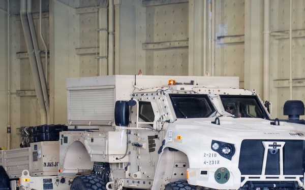 U.S. Army vehicles arrive in Busan during KRF exercise