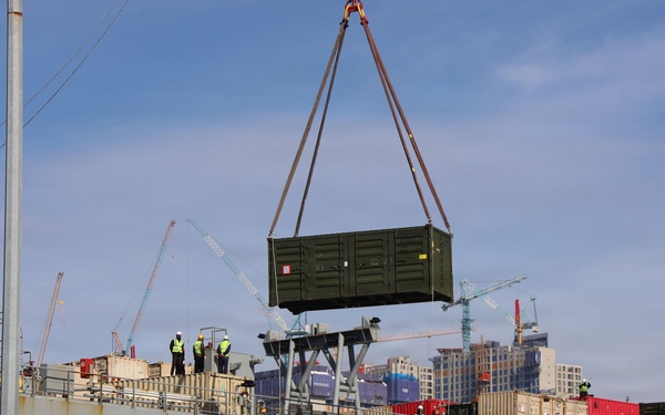 U.S. Army vehicles arrive in Busan during KRF exercise