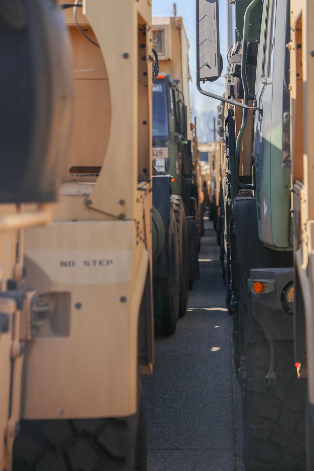 U.S. Army vehicles arrive in Busan during KRF exercise