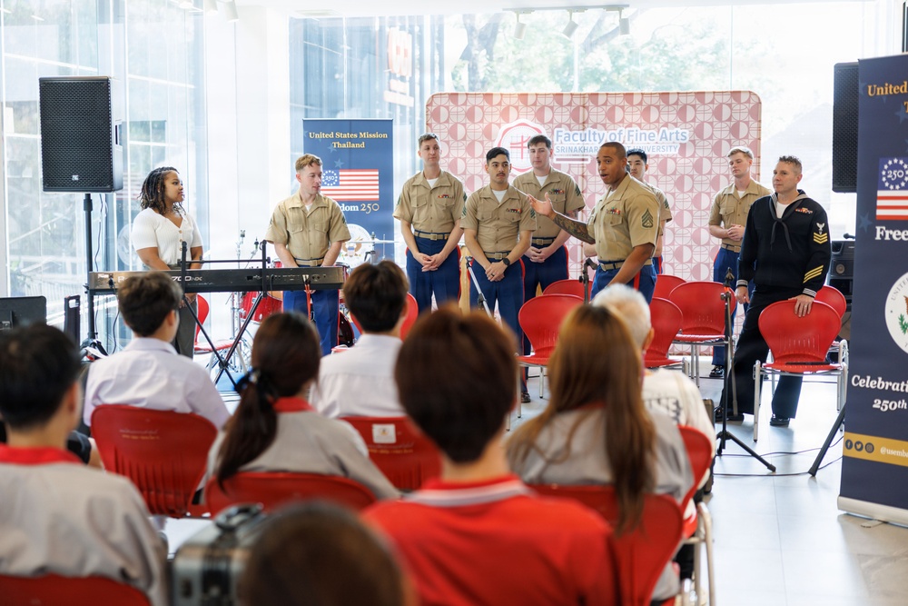 III MEF Band Provides Musical Workshop at Srinakharinwirot University Demonstration