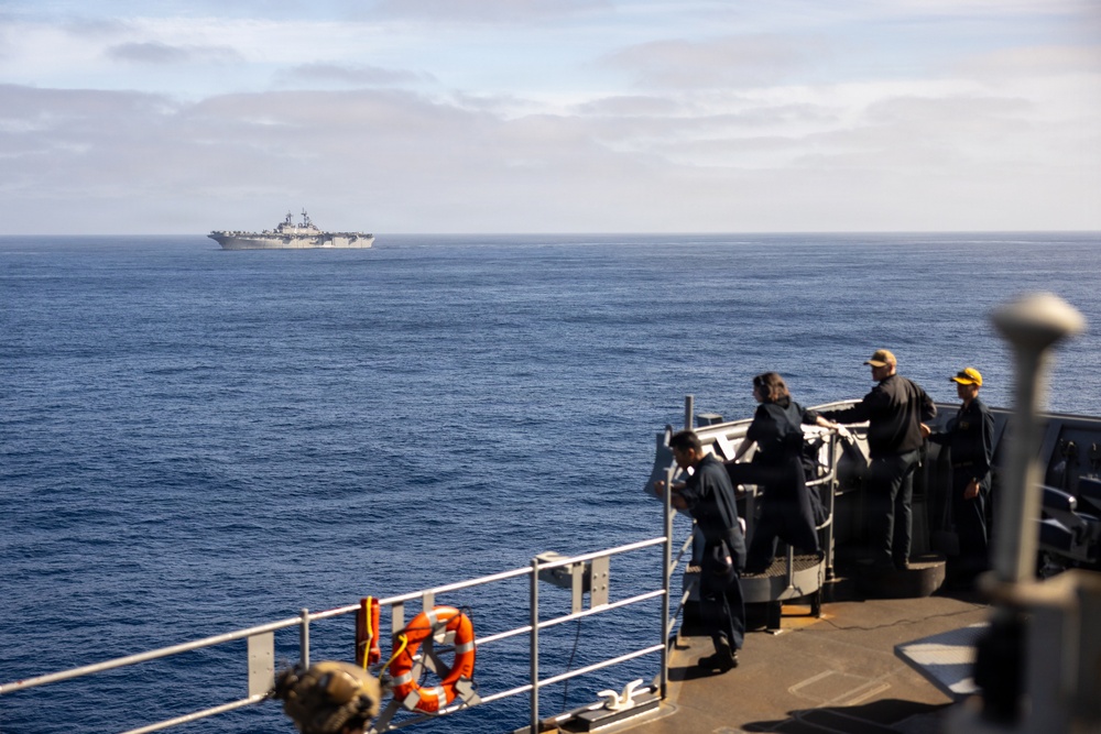 11th MEU Marines, Sailors Conduct a Live-Fire Integration Range Aboard USS Comstock